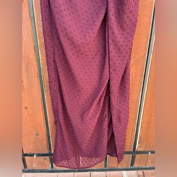 Katie May come on home clip dot dress sangria size M - Picture 6 of 7